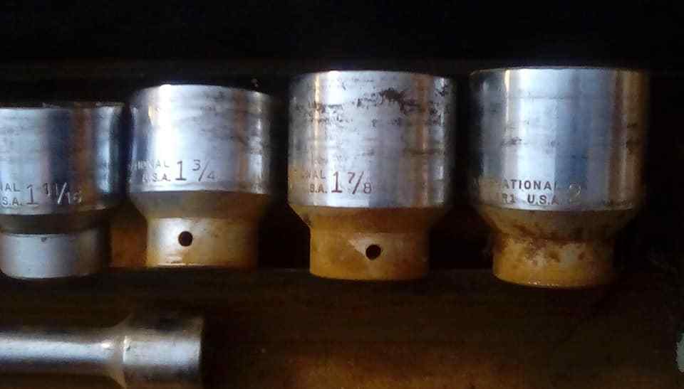 15pc  International Harvester 3/4 socket set, SK  rachet