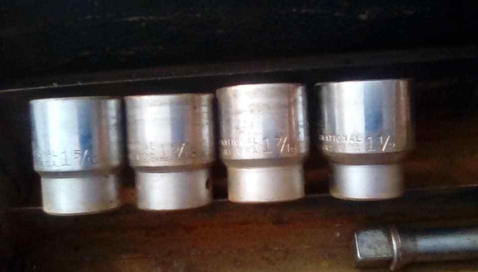 15pc  International Harvester 3/4 socket set, SK  rachet