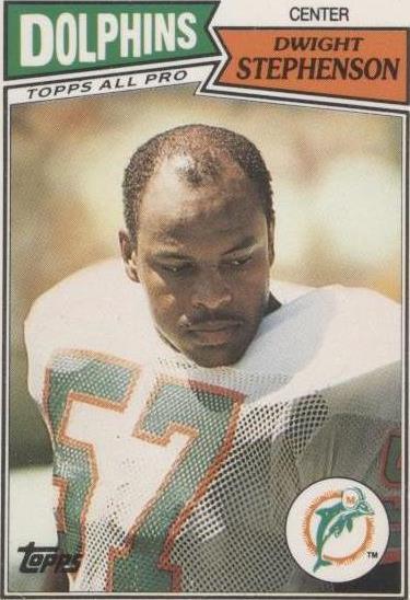 1987 Topps United Kingdom American Football Dwight Stephenson #54