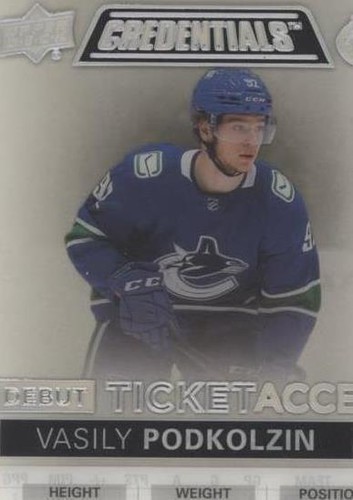 2021-22 Upper Deck Credentials - Vasily Podkolzin #DTA-VP