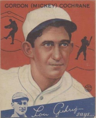 1934 Goudey Big League Chewing Gum - Mickey Cochrane #2