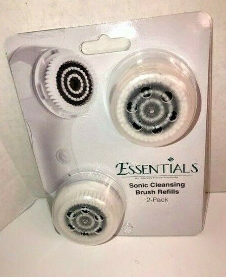Essentials Sonic Cleansing Brush Refills 2 pack DuPont Tynex Bristles by Stanley