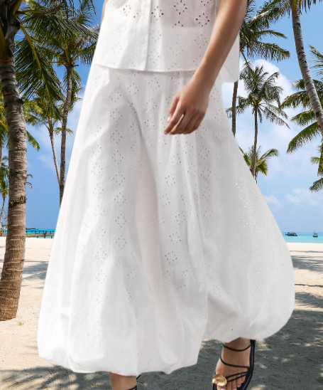 極美品✨ ENFOLD 2023AW BALLOON-SKIRT チェック 36 SS25_FWSK8952A_04020_SEA_BLUE_
