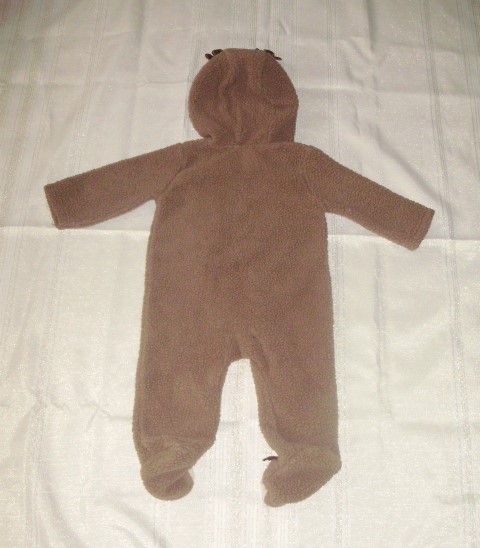 Carter's Fleece Bunting Snowsuit BROWN REINDEER Baby Boy's Size 9 Months