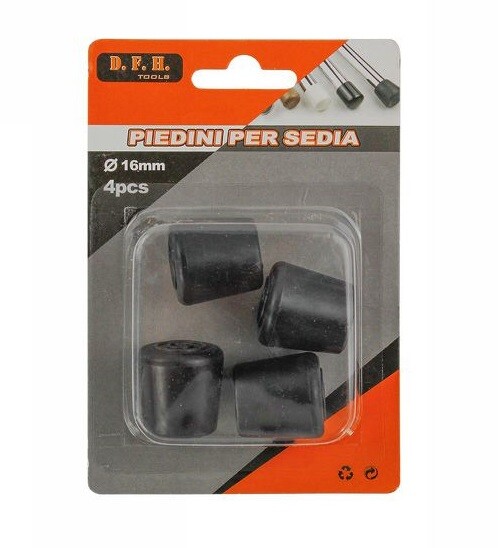 Set 4 Pezzi Tappi Tappini Piedini Gambe Sedie Diametro 16mm dfh