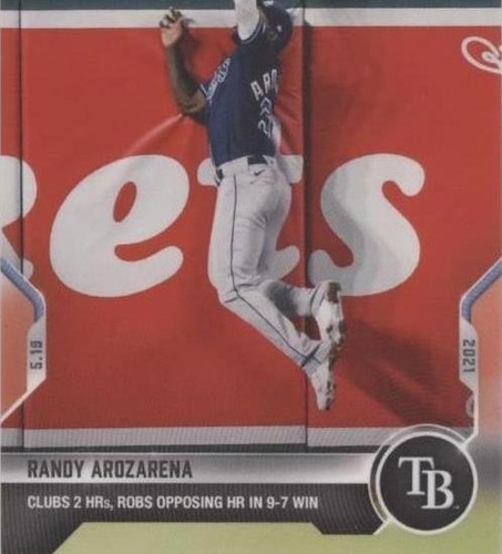 2021 Topps Now NL Rookie of the year Randy Arozarena Auto
