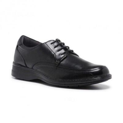 【新品未使用】Hush Puppies/ブラックスエード/27cm Mens Hush Puppies Torpedo Extra Wide Black Leather Work Lace