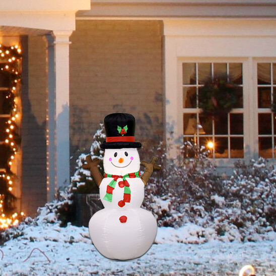 5 3 Inflatable Christmas Snowman Airblown W Led Light Outdoor