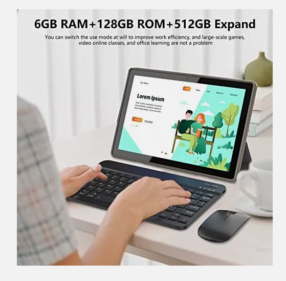Androidタブレットアクセサリー Tablet CP20 Pro-Black 4GB-128GB 6000mAh Tablet CP20 Pro-Black 4GB-128GB 6000mAh