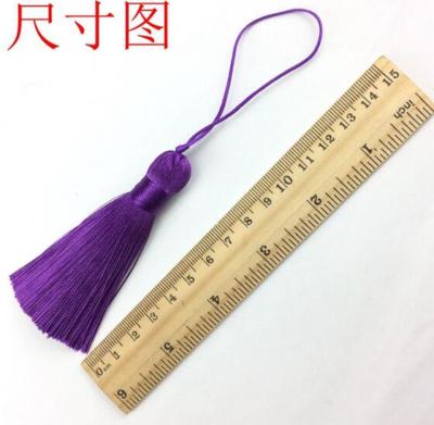10pcs Ice Silk Tassel Pendant Women Earrings Bag Men Keychain DIY Jewelry 8cm
