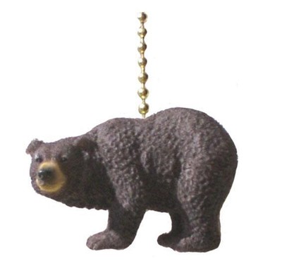 Mountain Lodge Black Bear Decorative Ceiling Fan Pull
