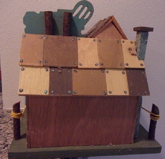 BIRDHOUSE: Mable's Antique Shop Country Store Wood Bird House