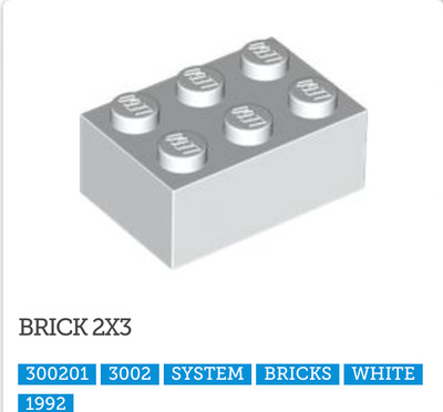BRICK 2X3	QTY 4