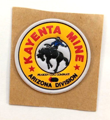 Vint Peabody Mining Jacket Patch Adhesive Sticker Arizona Division Kayenta Mine