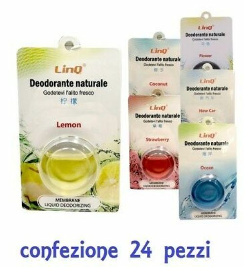 Set 24 Pezzi  Profumatore Profumo Deodorante Auto Varie Fragranze linq dl-t026
