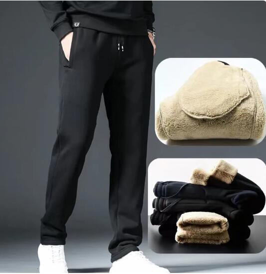 Winter Fleece Pants Warm Thick Jogger Pants Sports