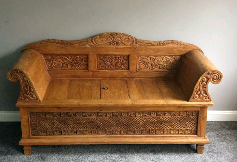 Carved Bench for sale in UK 27 used Carved Benchs