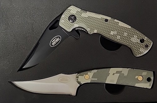 Kentucky Cutlery Company 2 PIECE Camo KNIFE SET - 71026 - NEW IN BOX