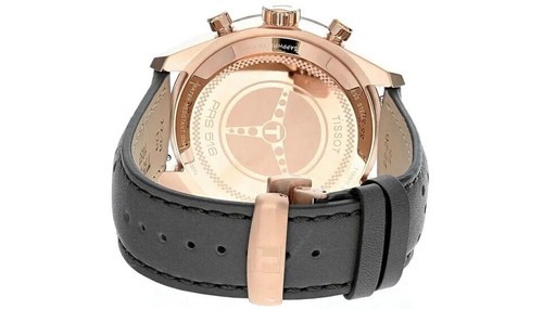 Pre-owned Tissot T131.617.36.082.00 Prs 516 Chrono Gray Rose Gold Pvd Quartz Men's Watch