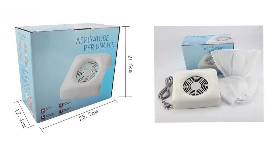 Aspiratore Unghie Professionale Tavolo Manicure Polvere Nail Ricostruzione cir