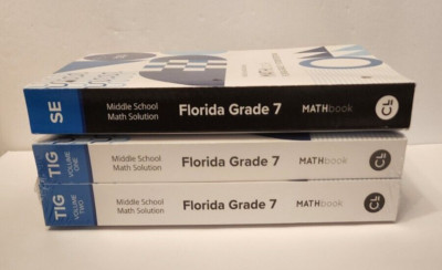 Carnegie Learning 2022 Mathbook FL Grade 7 Teacher + Student Editions Homeschool