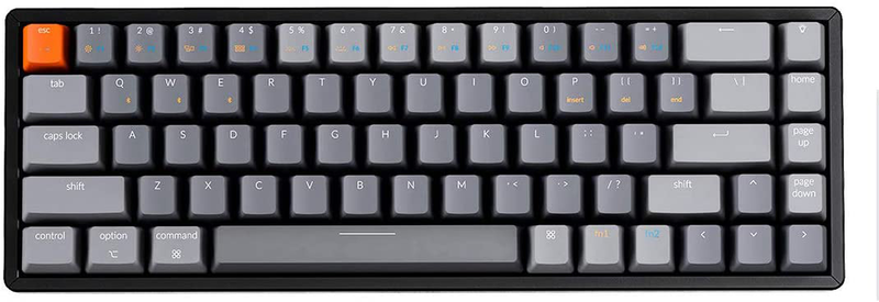 Keychron K6 68-Key Wireless Bluetooth/Usb Wired Gaming Mechanical Keyboard, Comp