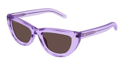 Pre-owned Gucci Gg1521s-004 Violet Sunglasses In Purple