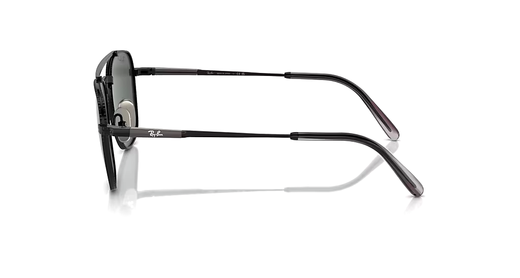 Pre-owned Ray Ban Frank Ii Titanium Rb8258 3141k8 Black W Polarized Dark Grey 51-20-140 In Gray