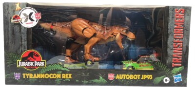 Transformers Collaborative Crossover Mashup Jurassic Park Tyrannocon Rex & JP93