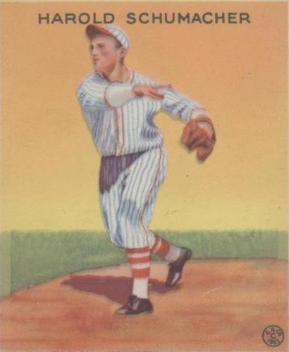 1933 Goudey Big League Chewing Gum - Hal Schumacher #129