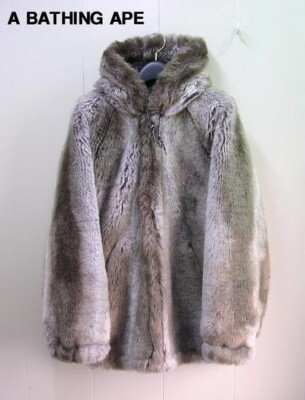 エイプファージャケット Men's Xs A Bathing Ape Bape Fur Jacket | eBay
