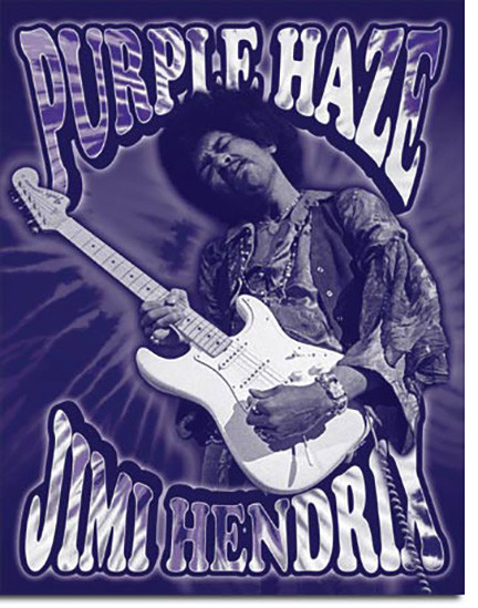 Jimi Hendrix Purple Haze Singer Guitarist Music Musician