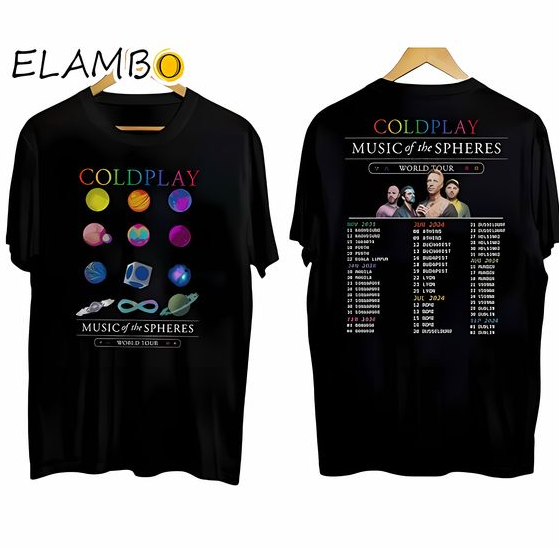 Coldplay 2023ツアー限定Tシャツ Coldplay World Tour Music Concert 2023-2024 Shirt | eBay