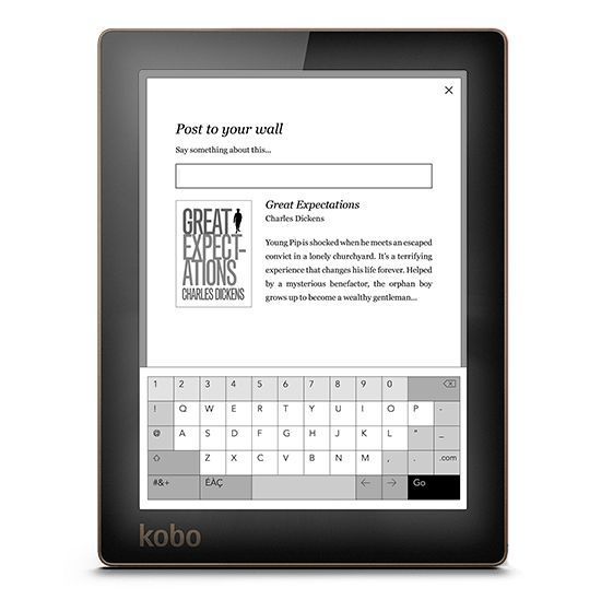 Kobo N514-KU-BK-K-EP Aura 4GB Wi-Fi 6 inch eBook Reader