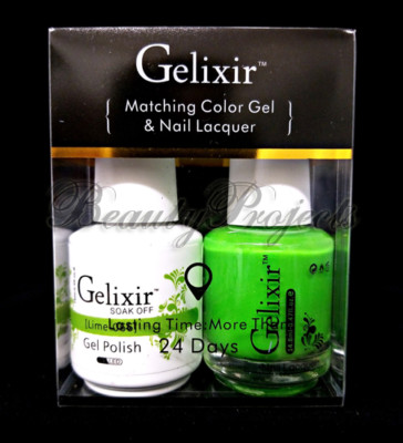 Gelixir Soak Off Gel Polish LED/UV .5oz Pick Your Color Matching Duo Set New