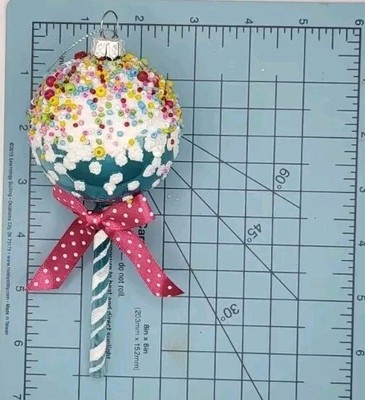 Lollipop Ornament Cake Pop Glass New Free Shipping