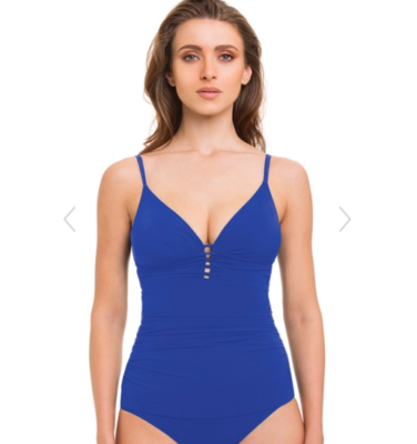 Profile by Gottex Women's $98 Tutti Frutti Royal Blue Tankini Top