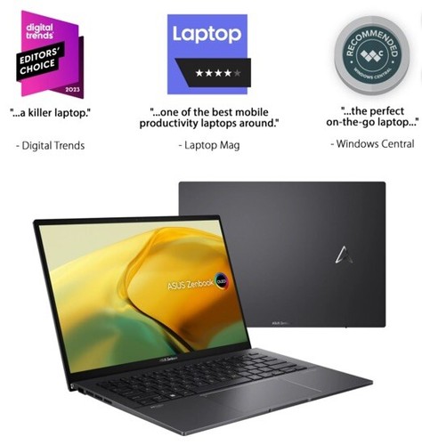 Asus Zenbook 14 OLED UM3402YA-WS74T 14" (512GB SSD, AMD Ryzen 7 7730U,...