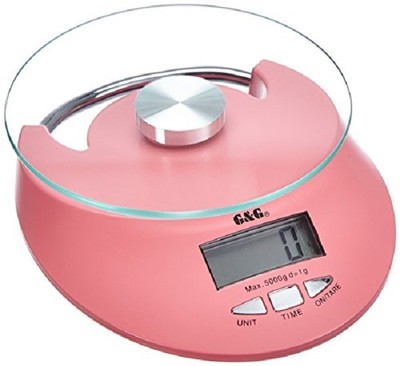 G&G KE 5kg/1g Küchenwaage Briefwaage Digitalwaage Scale - Pink