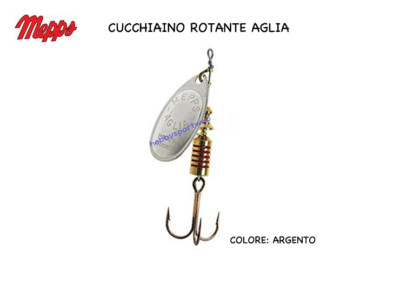 CUCCHIAINO MEPPS ROTANTE AGLIA  SIZE 2  PALETTA SILVER  SPINNING LAGO FIUME