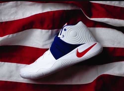 Nike Kyrie 2 USA Olympic 16 White Blue Red July 4th