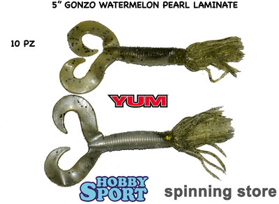 ARTIFICIALE  SILICONICO YUM GONZO GRUB WATERMELON PEARL LAMINATE 5"