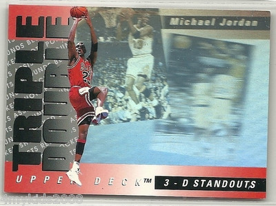 MICHAEL JORDAN 1993-94 Upper Deck Triple Double 3D Standouts