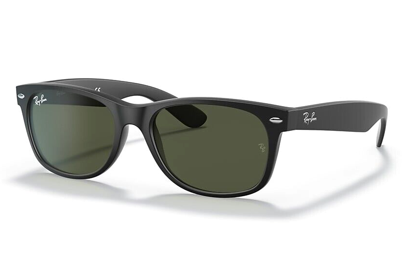 Ray-Ban RB2132-F　NEW WAYFARER 55□18　140 Ray Ban New Wayfarer RB2132F 622 55-18-140 Matte Black G-15