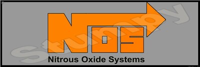NOS Nitrous Oxide Systems Metal Sign 6'' x 18''