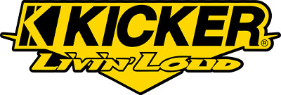 KICKER LIVIN LOUD AUDIO COMPETITION CAR BOAT TRUCK WINDOW STICKER DECAL GRAPHICS