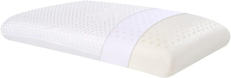 Slim Sleeper- Thin Latex Foam Pillow for Sleeping, Firm, for Side, Back, and Sto