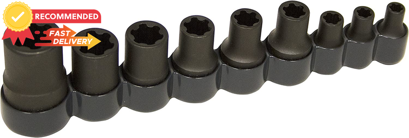 9Pc External Torx Plus Socket Set 83100, Professional Tool Kit