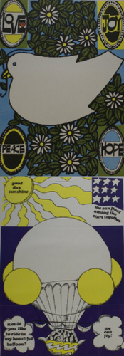 Lot of 28 Vintage 1960's Fold-A-Note Stationary Sheets, 7 Designs, NEW OLD STOCK