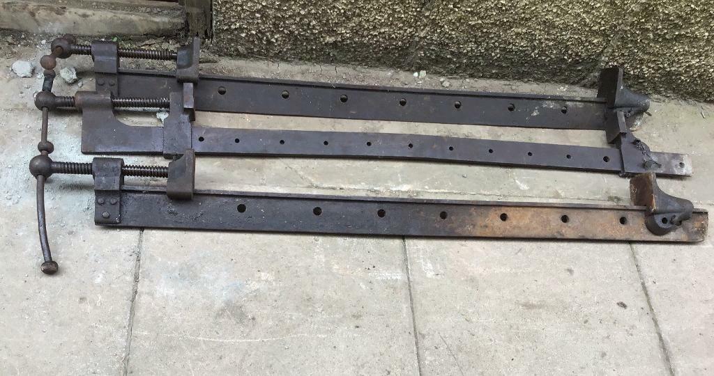 3 heavy duty antique sash cramps clamps in Paisley, Renfrewshire Gumtree